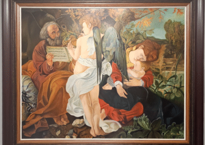 A F T E R C A R A V A G G I O R E S T O N T H E F L I G H T I N T O E G Y P T 1 5 9 7 O I L O N B O A R D