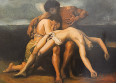 AFTER BOUGUEREAU OIL 100 X 87 CM